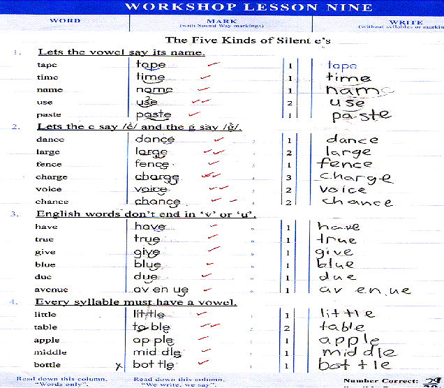 Example of p. 13 in Senior Workshop book