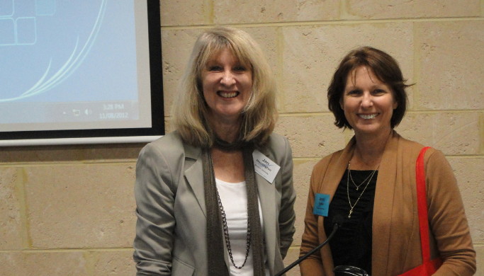 Photo: Jan Herrington and Jenni Parker