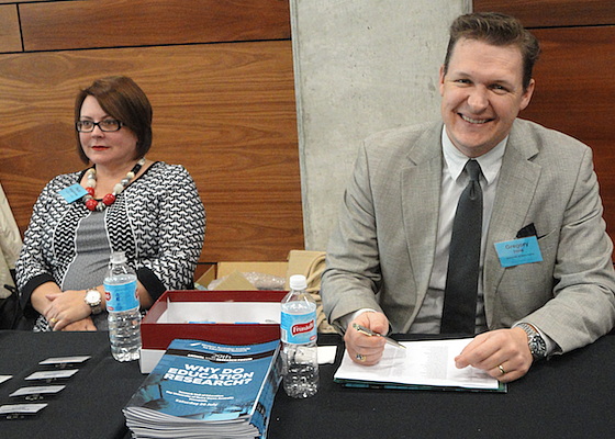 Photo: Registration desk