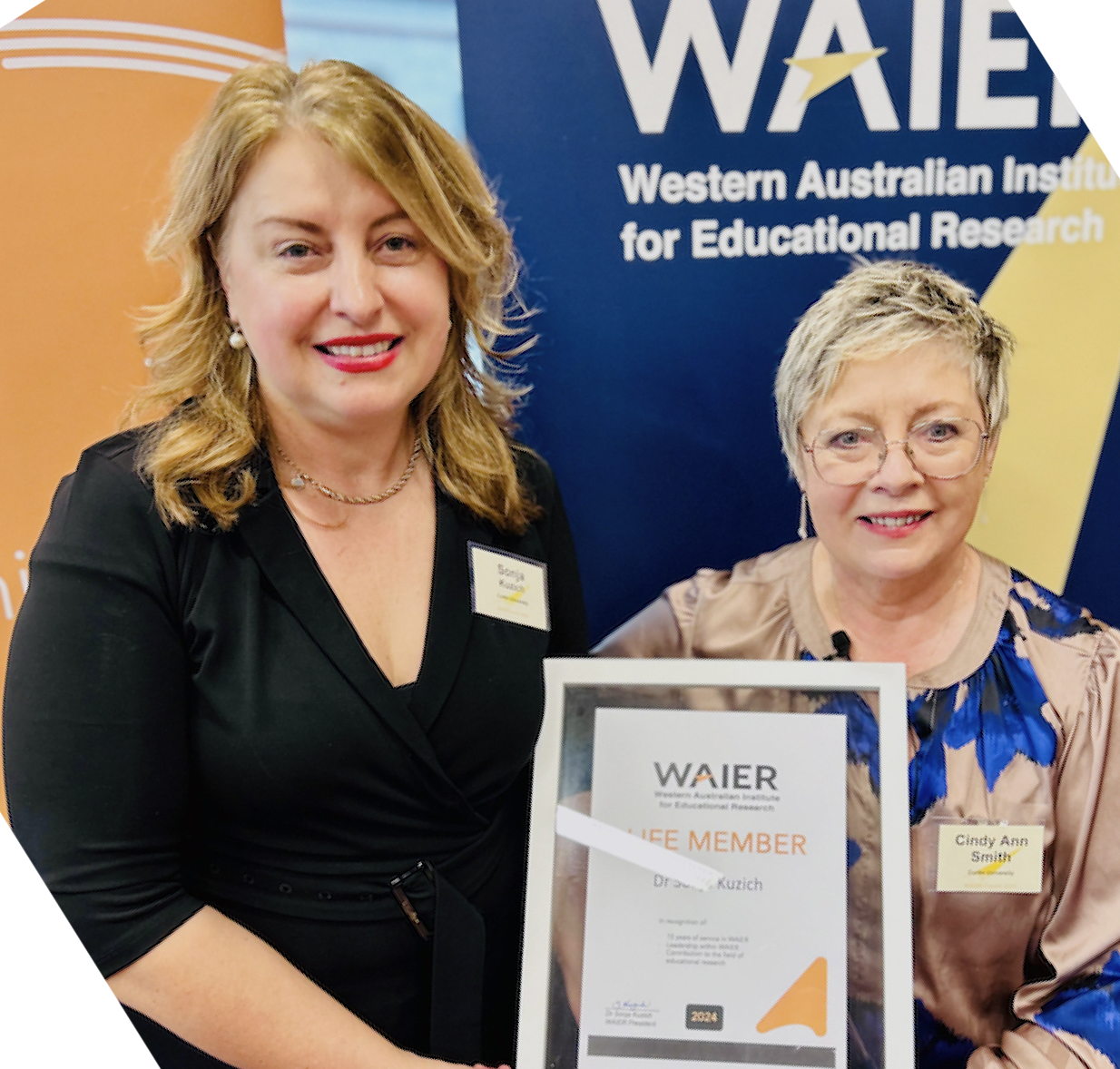 Photo: life Member Award: Dr Sonja Kuzich