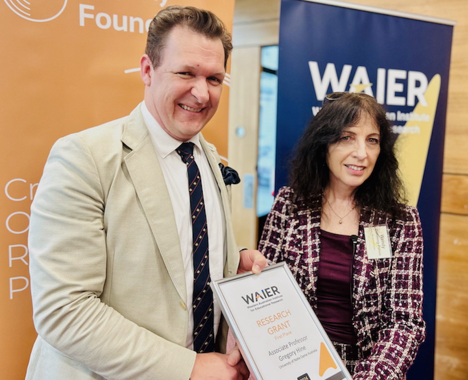 Photo: WAIER Research Grant Award: Dr Sonja Kuzich