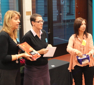 Photo: Drawing a raffle prize