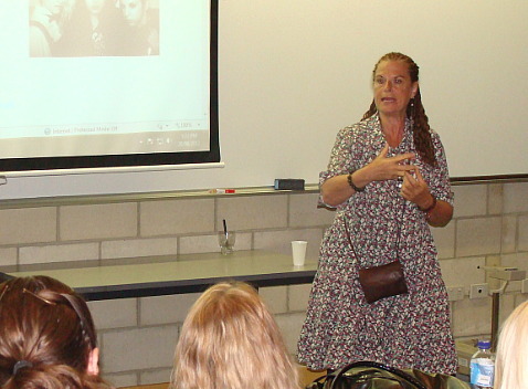 Photo: Shirley Steinberg's presentation