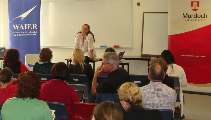 Photo: Shirley Steinberg's presentation